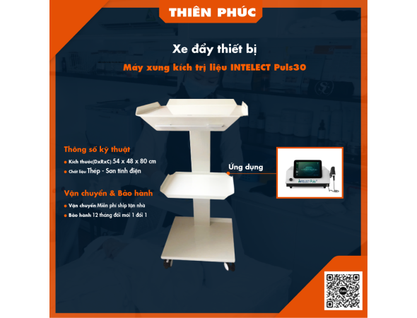 Xe đẩy máy xung kích trị liệu INTELECT Puls 30