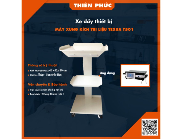 Xe đẩy máy xung kích trị liệu Texua T501