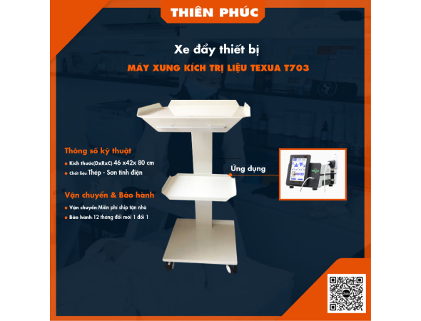 Xe đẩy máy xung kích trị liệu Texua T703