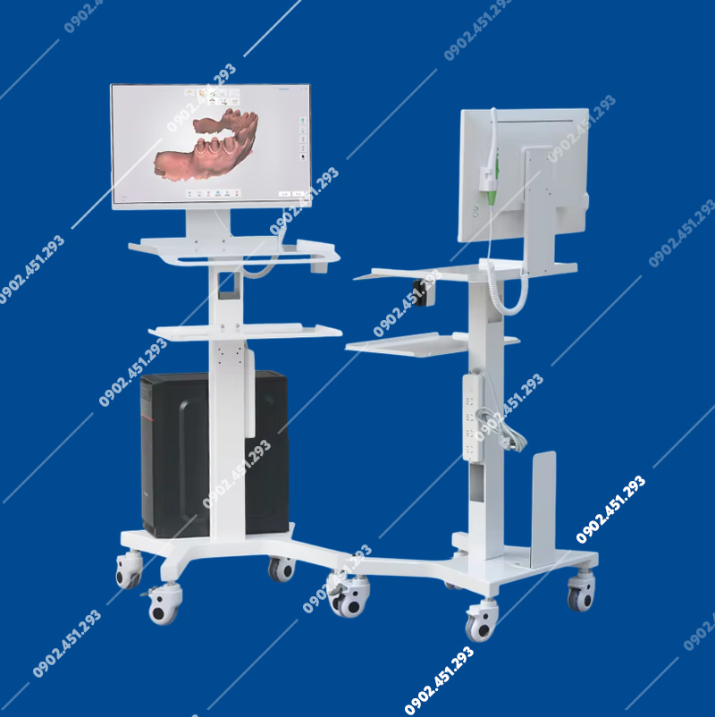 Xe đẩy máy scan 3d nha khoa dùng cho máy case