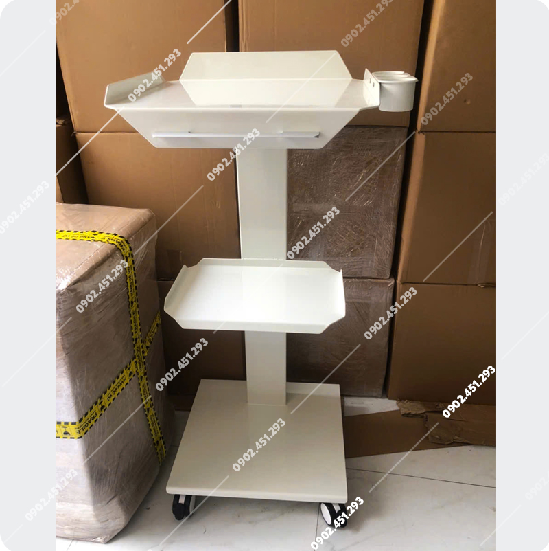 Xe đẩy thiết bị dùng cho phòng khám thú y