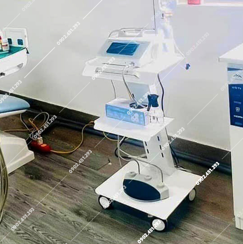Xe đẩy nha khoa 3 tầng tháo rời có ổ cắm điện