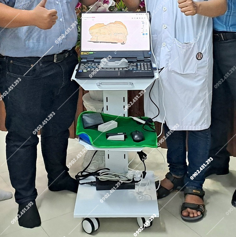Xe đẩy nha khoa 3 tầng tháo rời có ổ cắm điện TP03