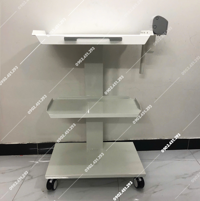 Xe đẩy nha khoa 3 tầng dùng cho máy scan 3D trong miệng