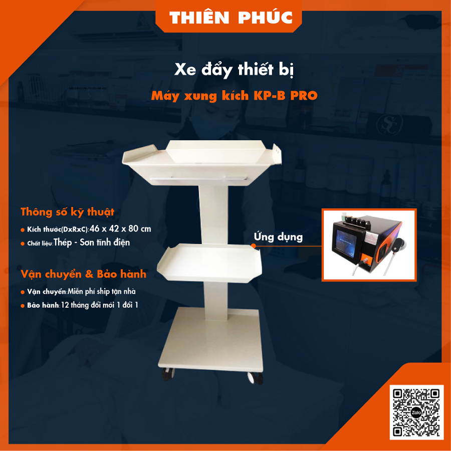 Xe đẩy máy xung kích KP-B PRO