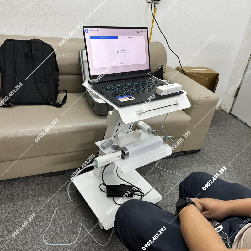 Xe đẩy máy scan nha khoa