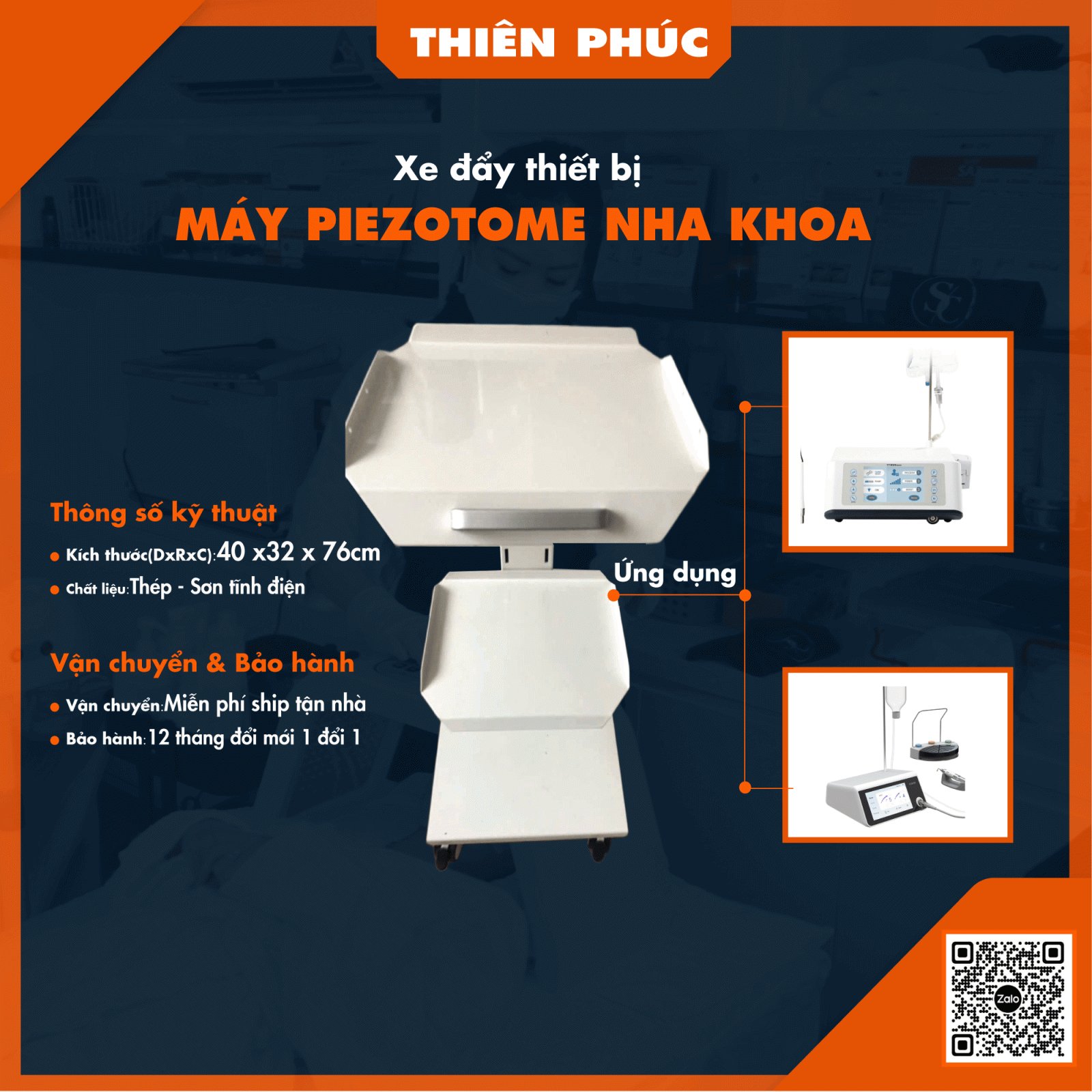 Xe đẩy máy Piezotome