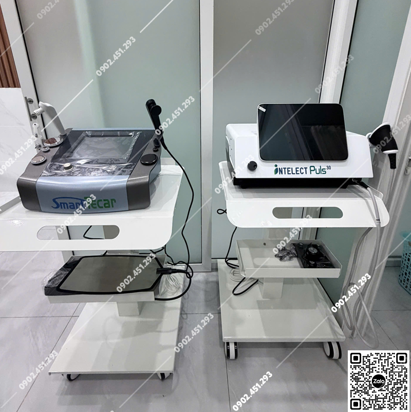 Xe đẩy máy trị liệu bằng nhiệt nóng TECAR